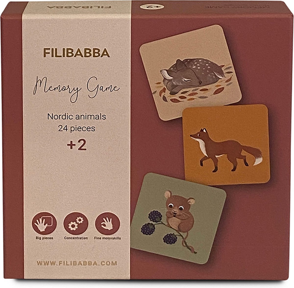 Filibabba - Memory spel - Noordse dieren -  Nordic animals - 1