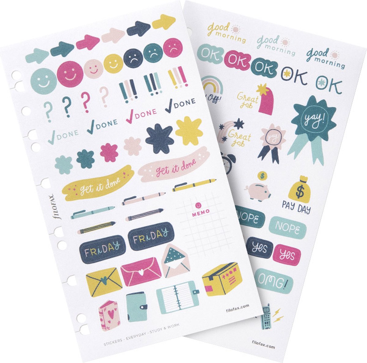 Filofax Stickers - Everyday Study & Work