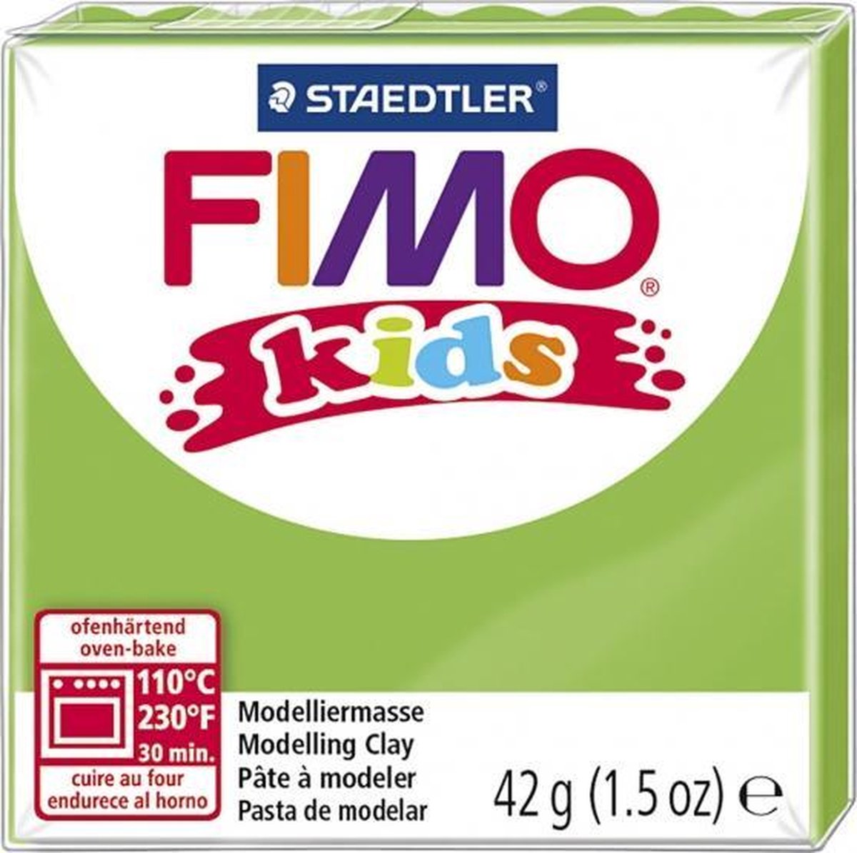 Fimo Kids boetseerklei 42 gram lime