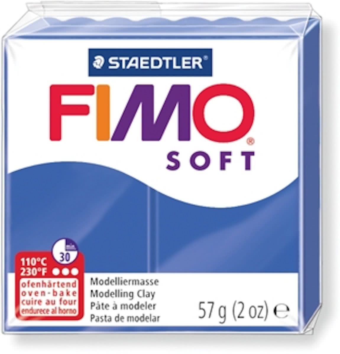 Staedtler Fimo soft brillant blauw