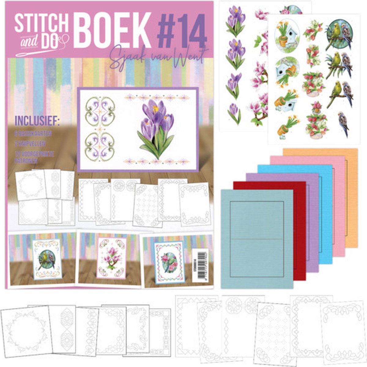 Find IT Media - Stitch and Do Boek nr. 14 - Bloemen - Sjaak van Went