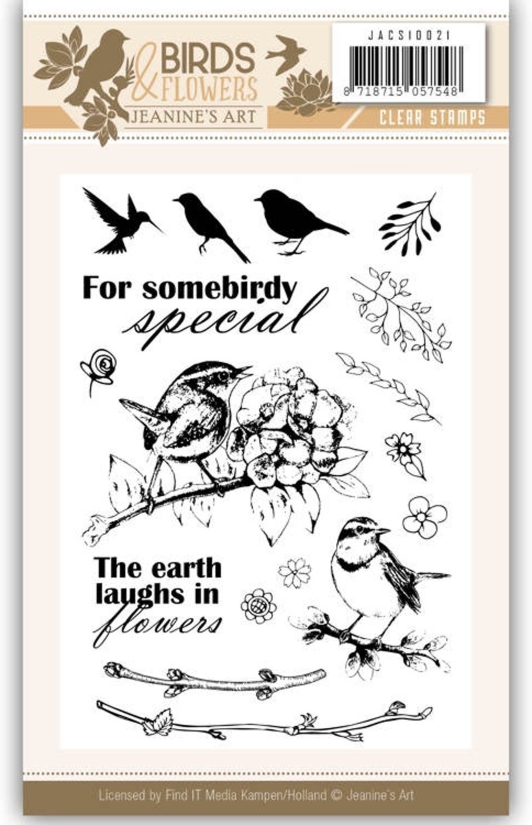 Clearstamp - Jeanines Art - Birds and Flowers