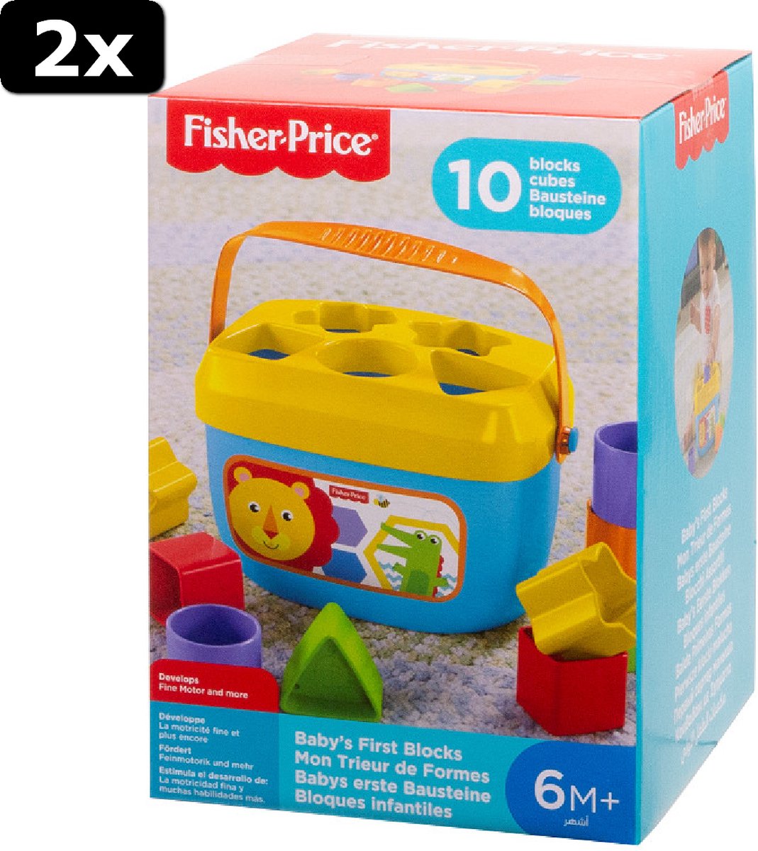 2x Fisher Price Baby´s Eerste Blokken