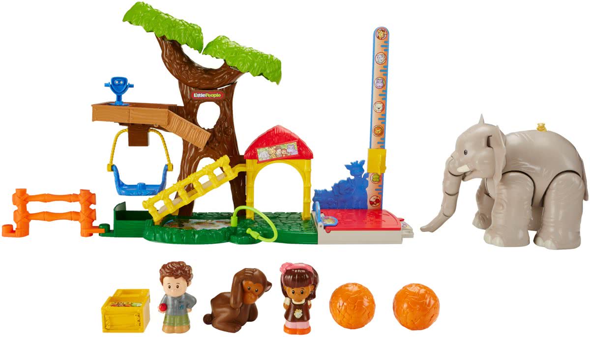 Fisher-Price Little People Grote Dieren Dierentuin - Speelfigurenset