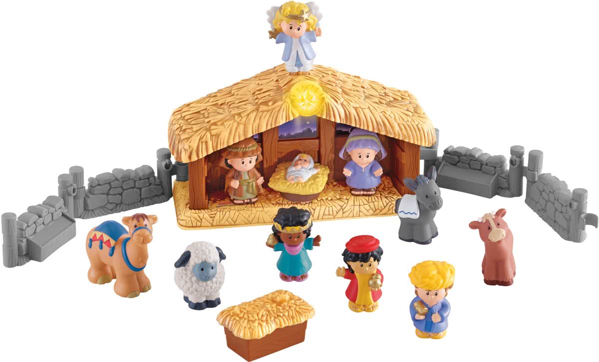 Fisher-Price Little People Kerststal Met Lichtgevende Engel