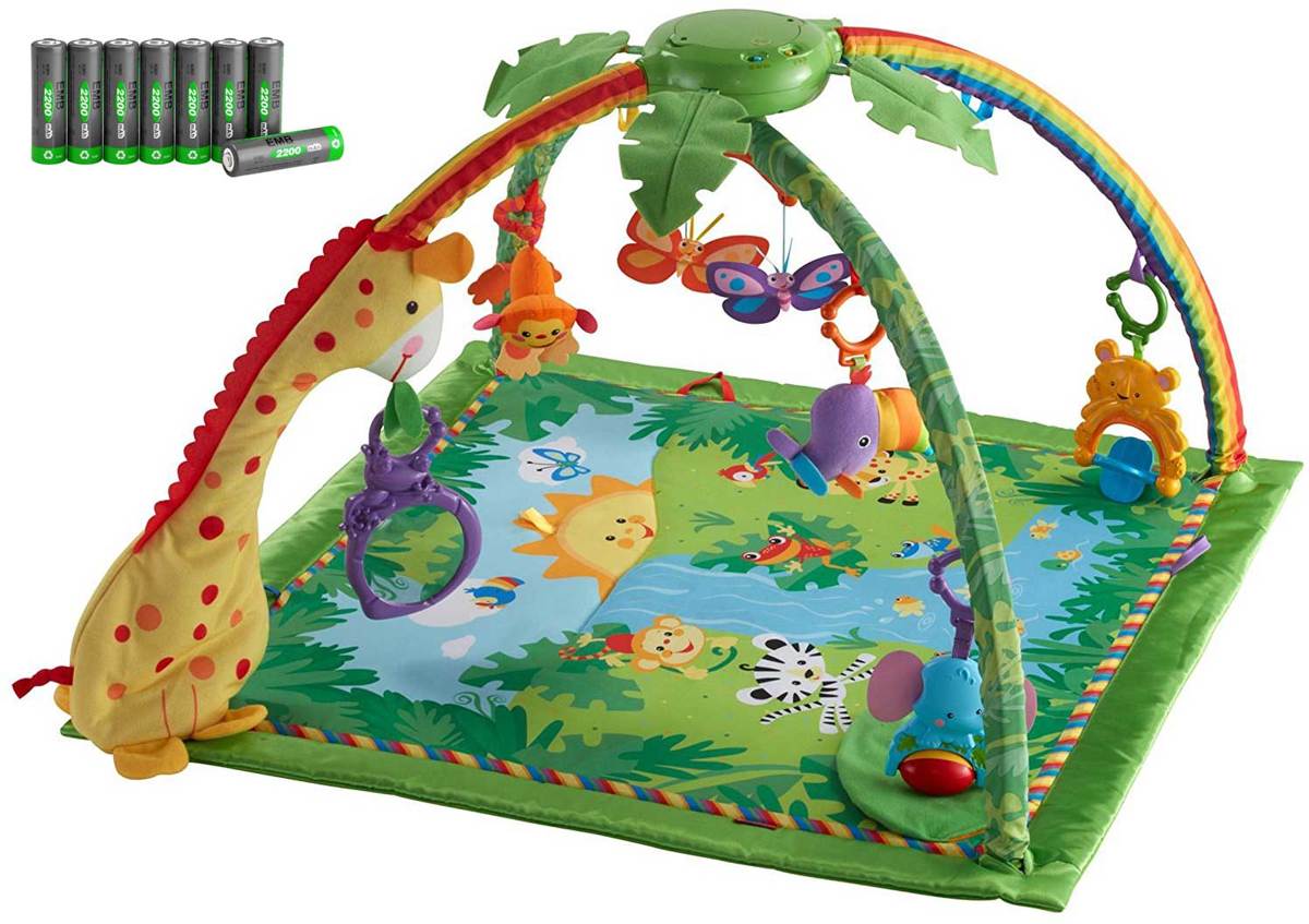 Fisher-Price Muzikaal Rainforest Luxe Gym - Speelkleed - MET BATTERIJEN