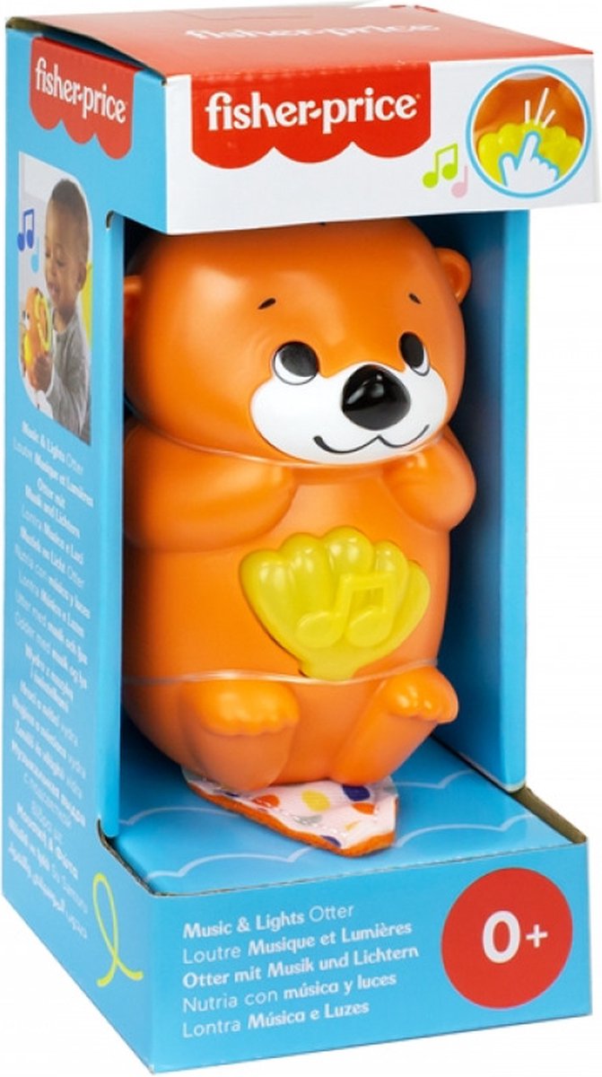 Fisher-Price Otter met Muziek en Licht - Baby Speelgoed 0 Jaar - Baby Speelgoed 6 Maanden - Baby Rammelaar