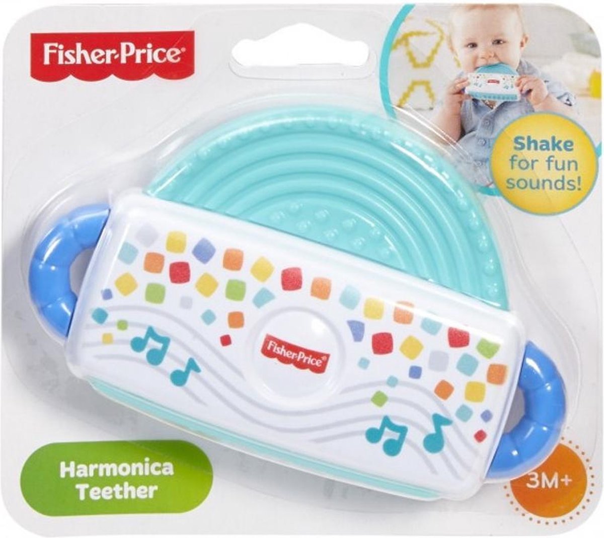 Fisher Price Rammelaar Harmonica Bijtring met Geluid