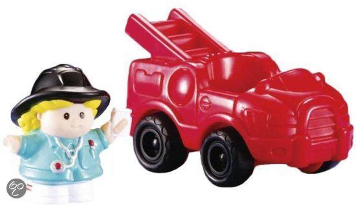 Fisher-Price Voertuig little people brandweerwagen