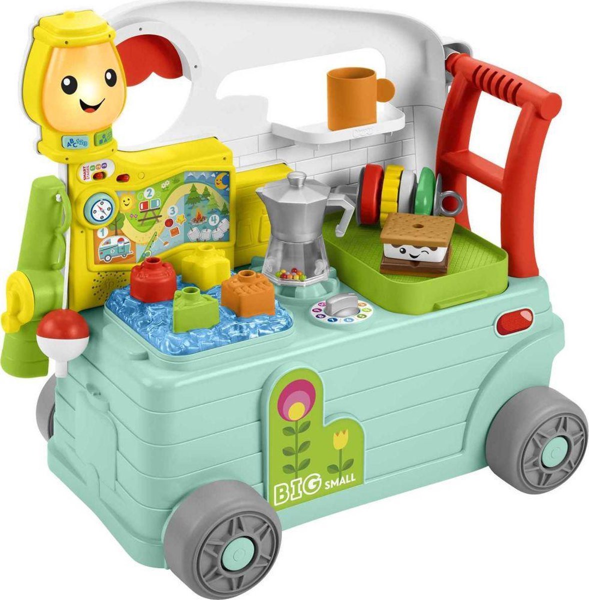 Fisher-price - Lach En Leer - 3-in-1 Camper - Educatief Speelgoed - Kinderspeelgoed