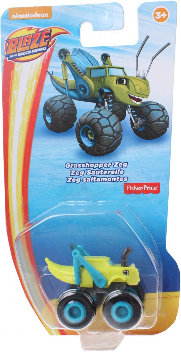 Fisher-price Blaze Voertuigen: Sprinkhaan Zeg 4 Cm Geel