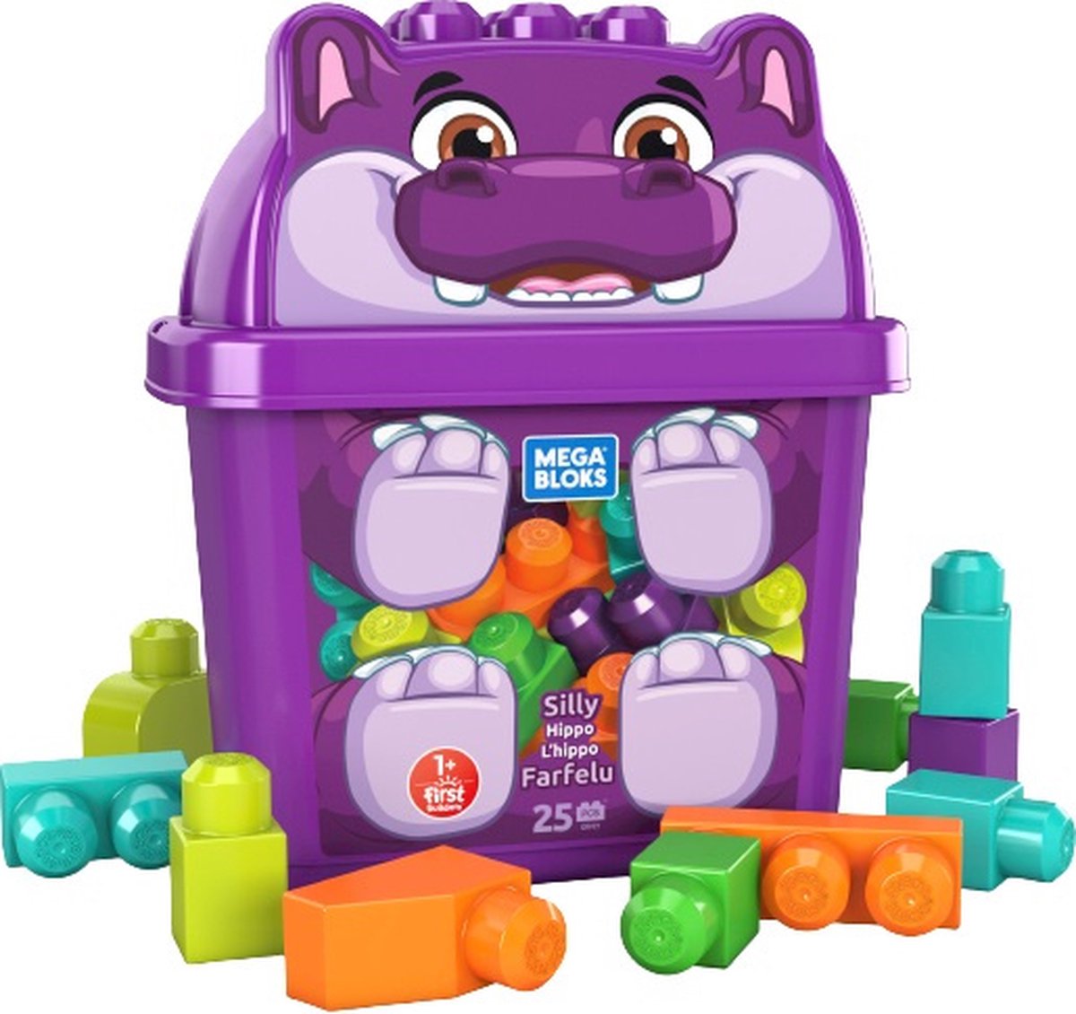 Fisher-price Blokken Silly Hippo Oranje/blauw/groen 24-delig