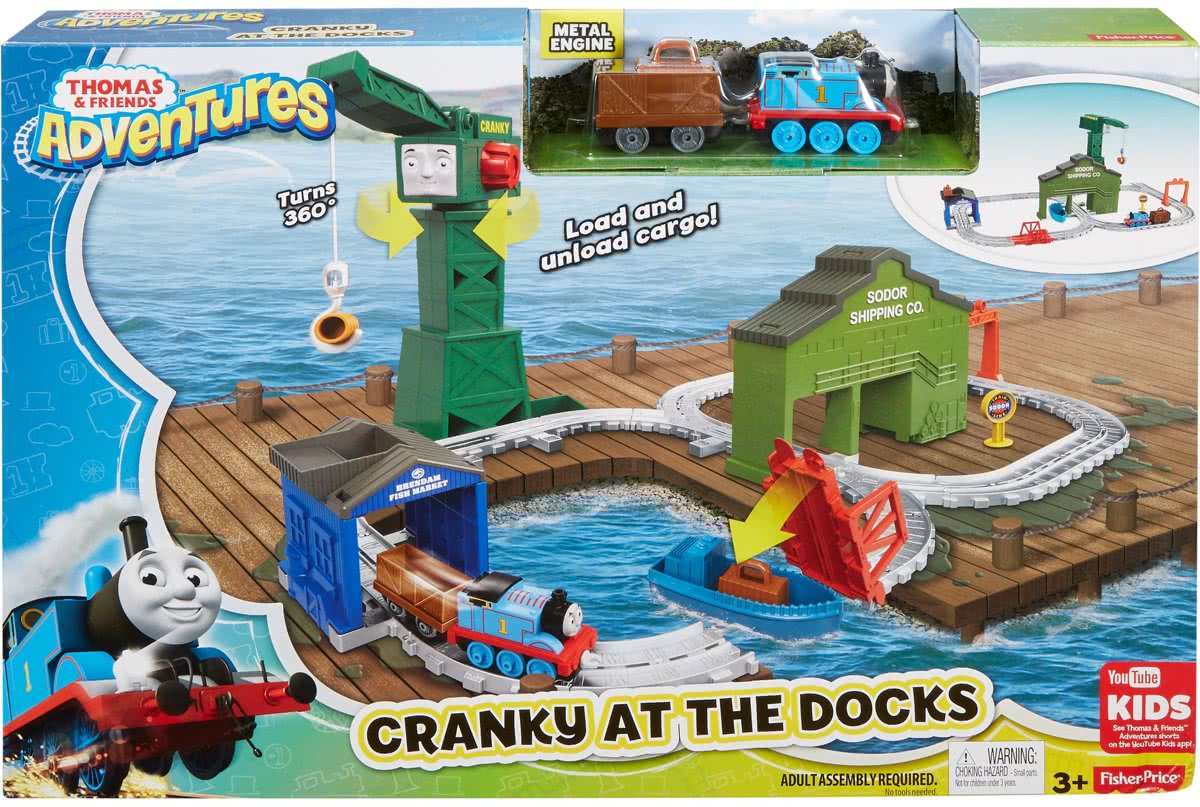 Thomas de Trein Adventures Cranky In De Haven - Treinbaan