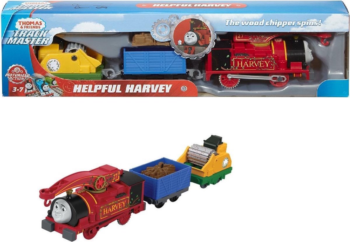 Thomas & Friends Track Master Gemotoriseerde Helpful Harvey - Speelgoedtreintje Zelfrijdend