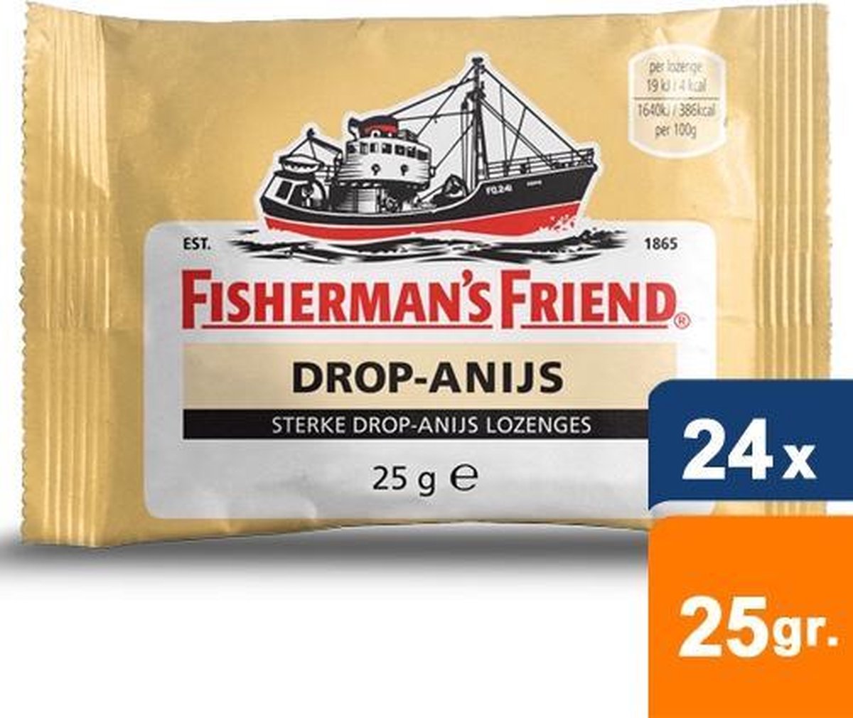 Fishermans Friend - Drop-Anijs - 24x25gr