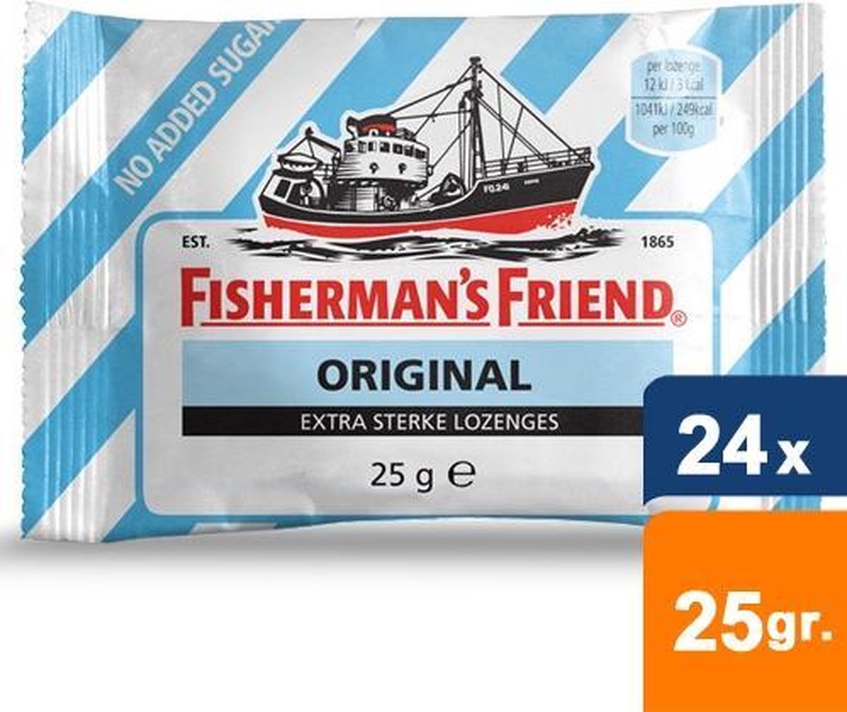 Fishermans Friend - Original Suikervrij - 24x25gr