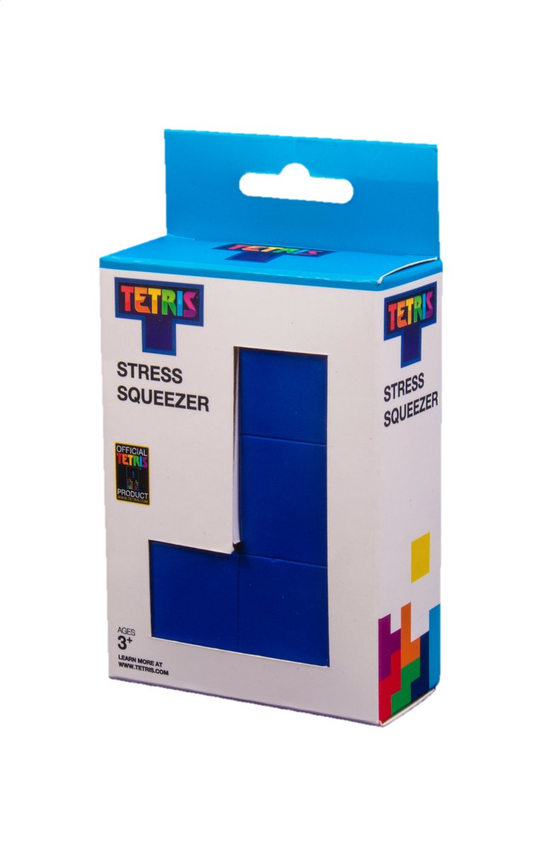 Tetris - Blauwe L vorm - anti-stress knijper