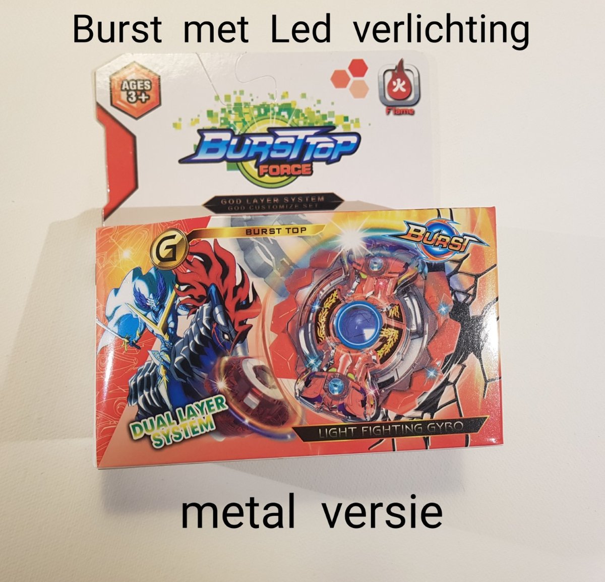 BURST TOP FORCE BEY BLADE MET LED LICHT/ SPINTOL BEYBLADE / G /LIGHT FFIGHTING GYRO (GRATIS VERZENDING)