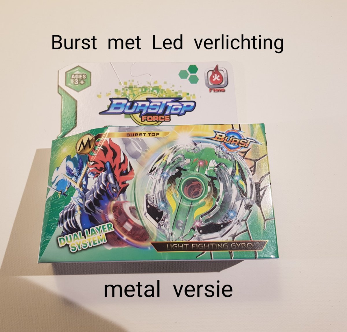 BURST TOP FORCE BEY BLADE MET LED VERLICHTING/ SPINTOL BEYBLADE /M /LIGHT FFIGHTING GYRO (GRATIS VERZENDING)