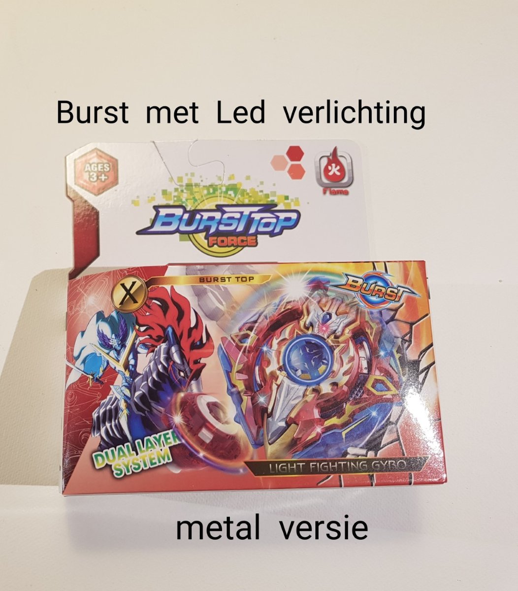 BURST TOP FORCE BEY BLADE MET LED VERLICHTING/ SPINTOL BEYBLADE /X /LIGHT GYRO (GRATIS VERZENDING)