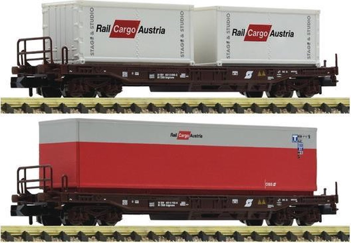 Fleischmann 845377 2-delig Set: uniforme hopperwagen van de ÖBB