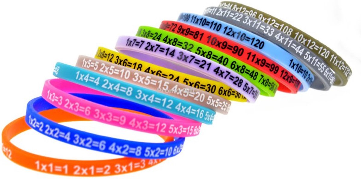 Tafel armbandjes (set van 12 st.)