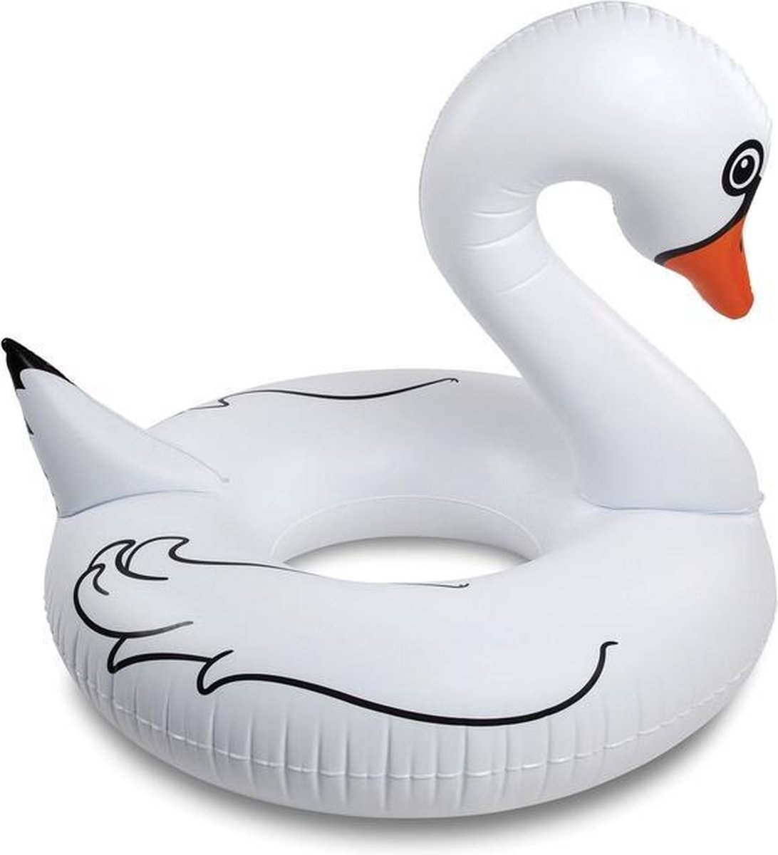 Opblaasbare gans / zwaan XXL - mega goose / swan opblaasbaar - zwembad speelgoed opblaasbaar - zwemband - swim ring -120CM