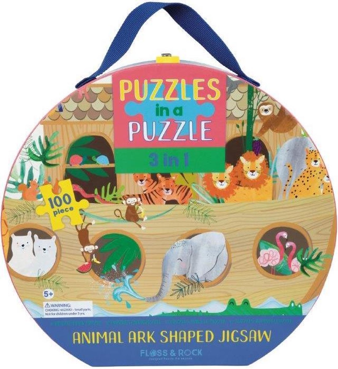 Floss & Rock 3-in-1 Ark Puzzel - 65,5 x 44 cm