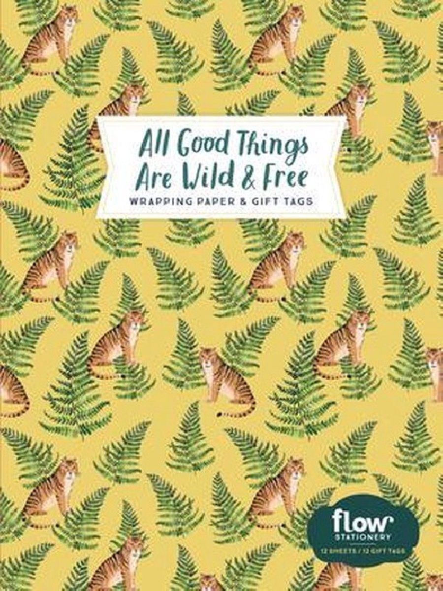 Flow Magazine - Cadeaupapier en Labels - All Good Things Are Wild & Free