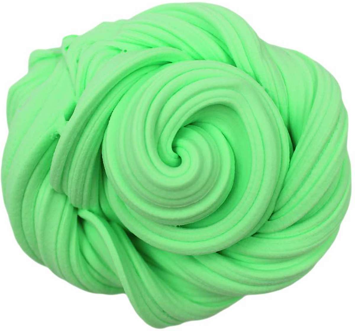 Fluffy Slime Shop - Fluffy slijm - Speelslijm - Anti Stress - 2x Slime Container - Groen