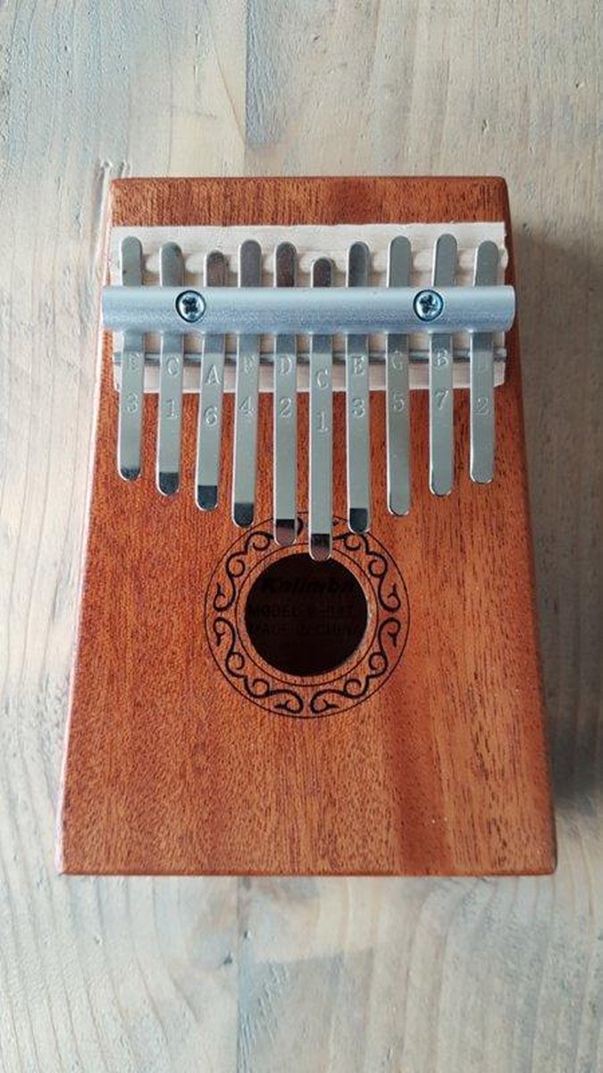 Houten Kalimba met 10 tonen - Afrikaans muziekinstrument voor jong en oud - DuimPiano