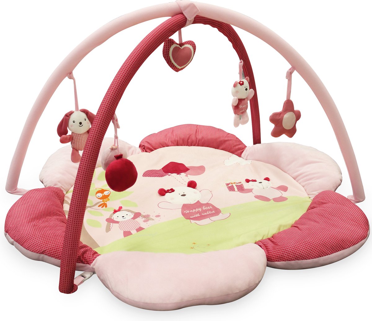 Fly Lab Babygym - Speelgym - Speelmat - Roze