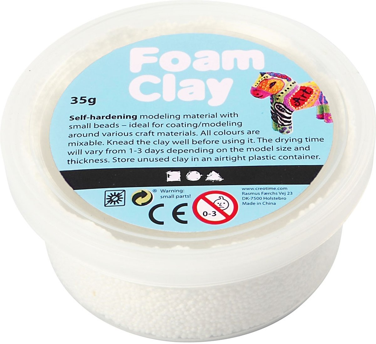 Foam Clay Klei Wit 35 Gram (78921)