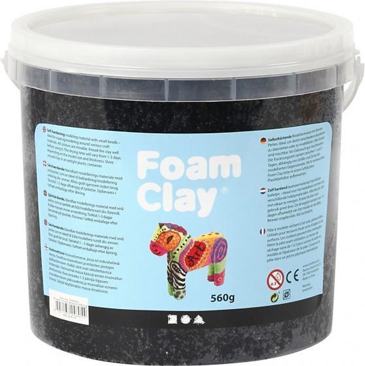 Foam Clay zwart 560 gram