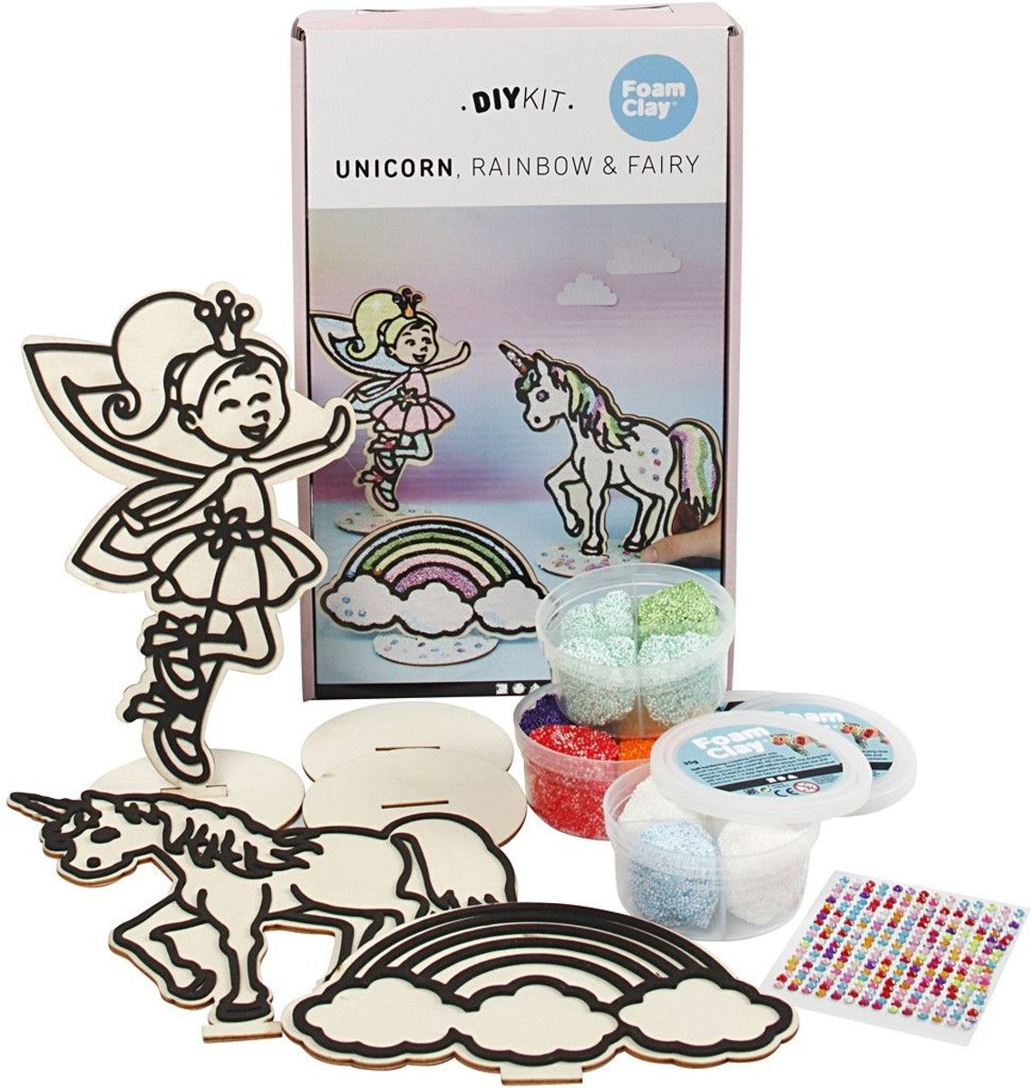 Themaset Fee met Unicorn, 1 set