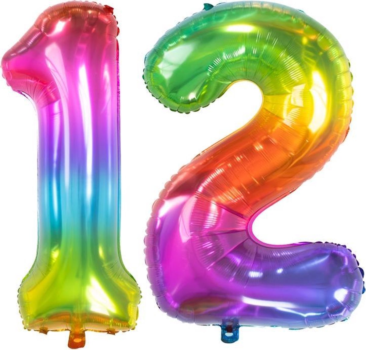 Cijfer 12 Yummy Gummy Rainbow – 86 cm