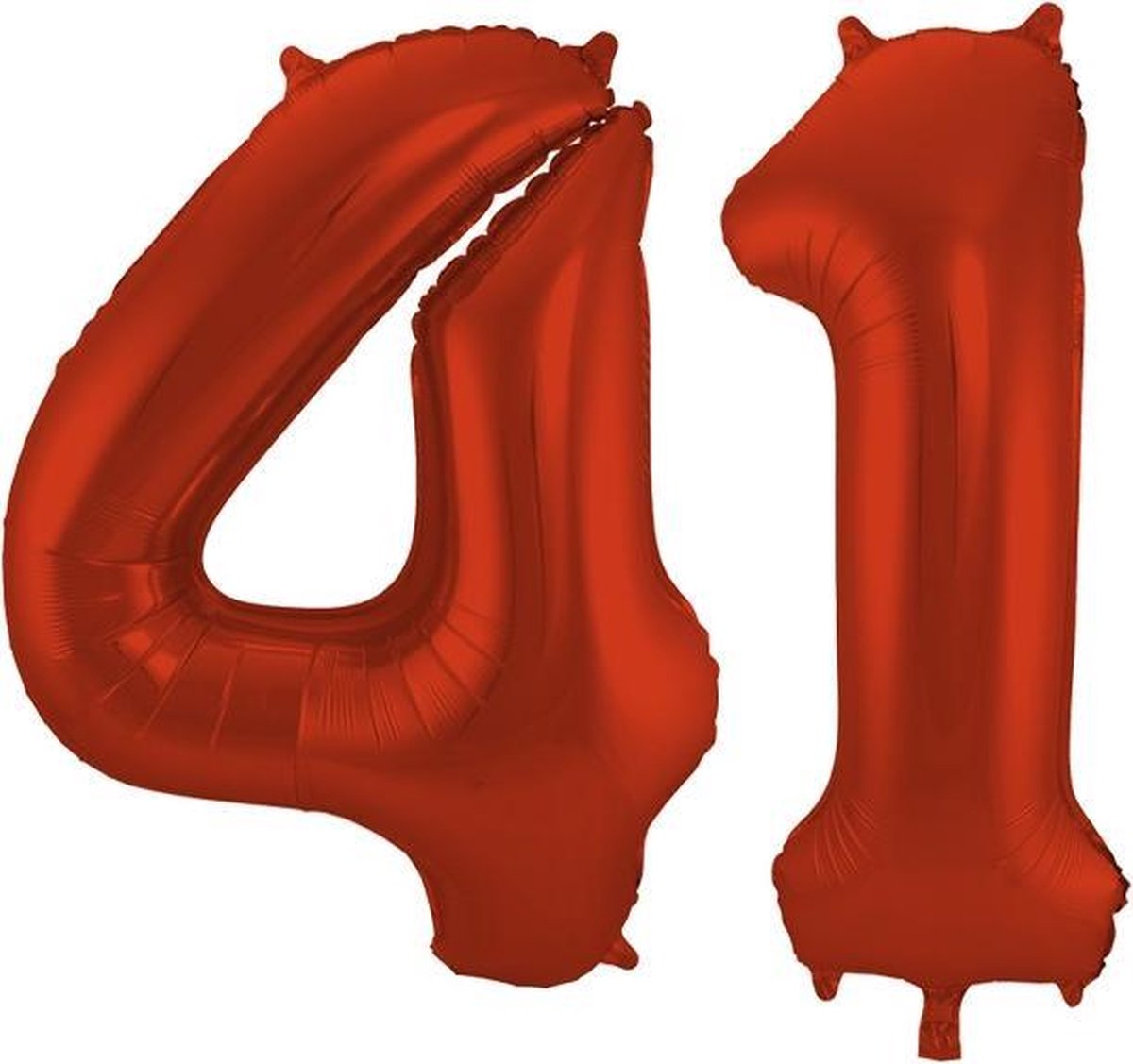 Cijfer 41 Rood Helium 86 cm