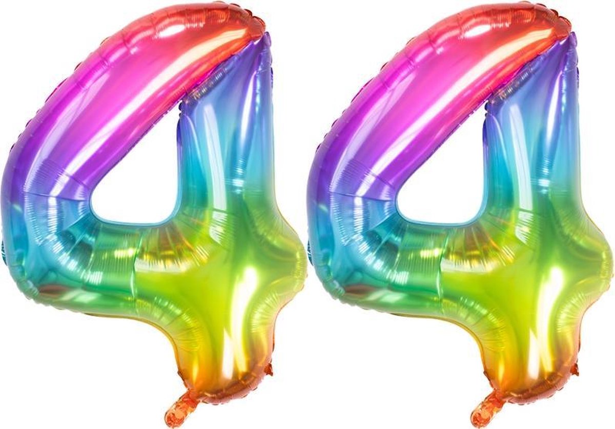 Cijfer 44 Yummy Gummy Rainbow – 86 cm