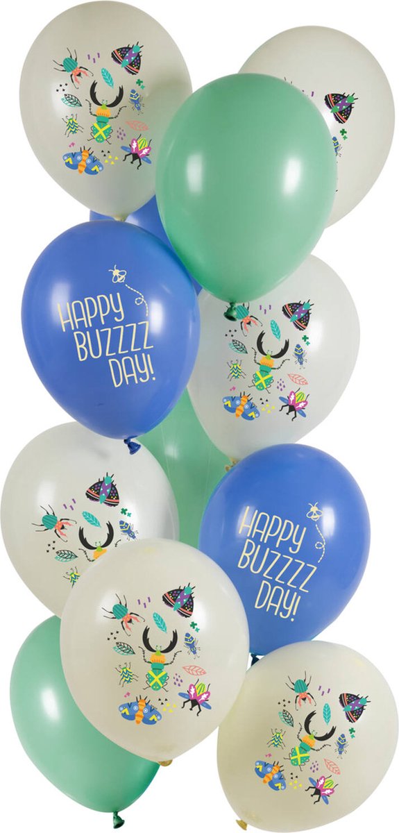 Folat - Ballonnen birthday bugs (12 stuks)