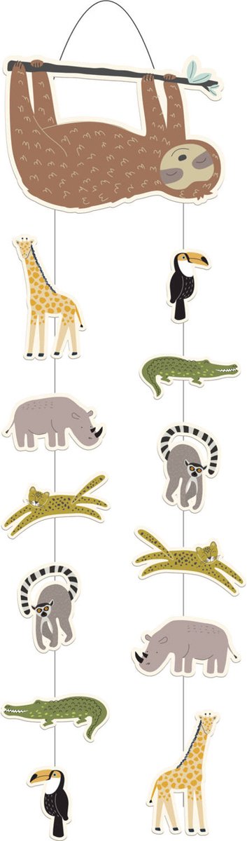 Hangdecoratie Zoo Party – 30 x 85 cm