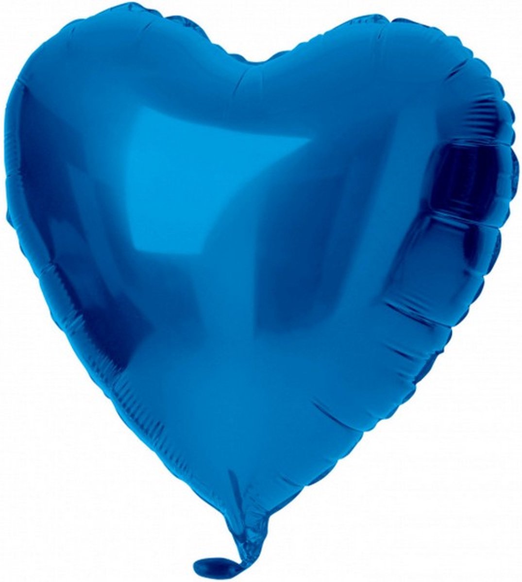 folieballon Hart 45 cm blauw