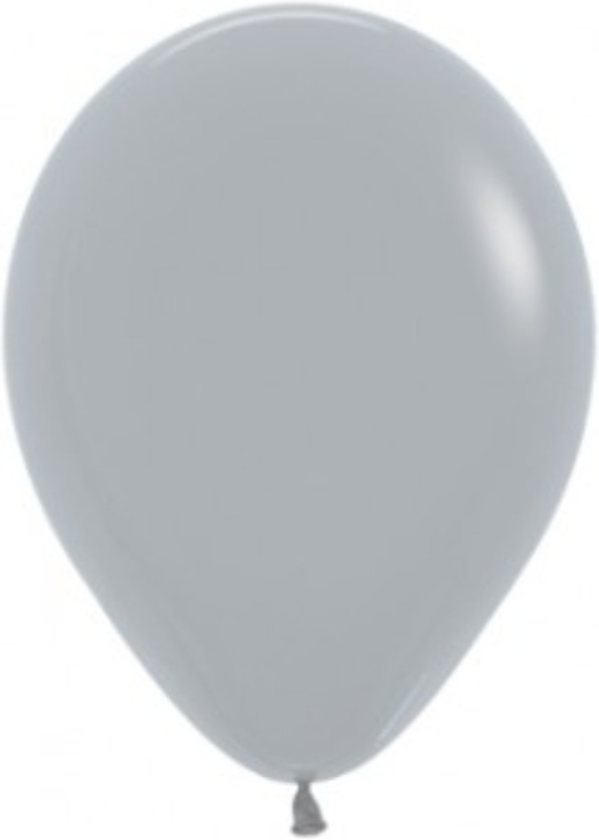 100 ballonnen zilver 30 cm