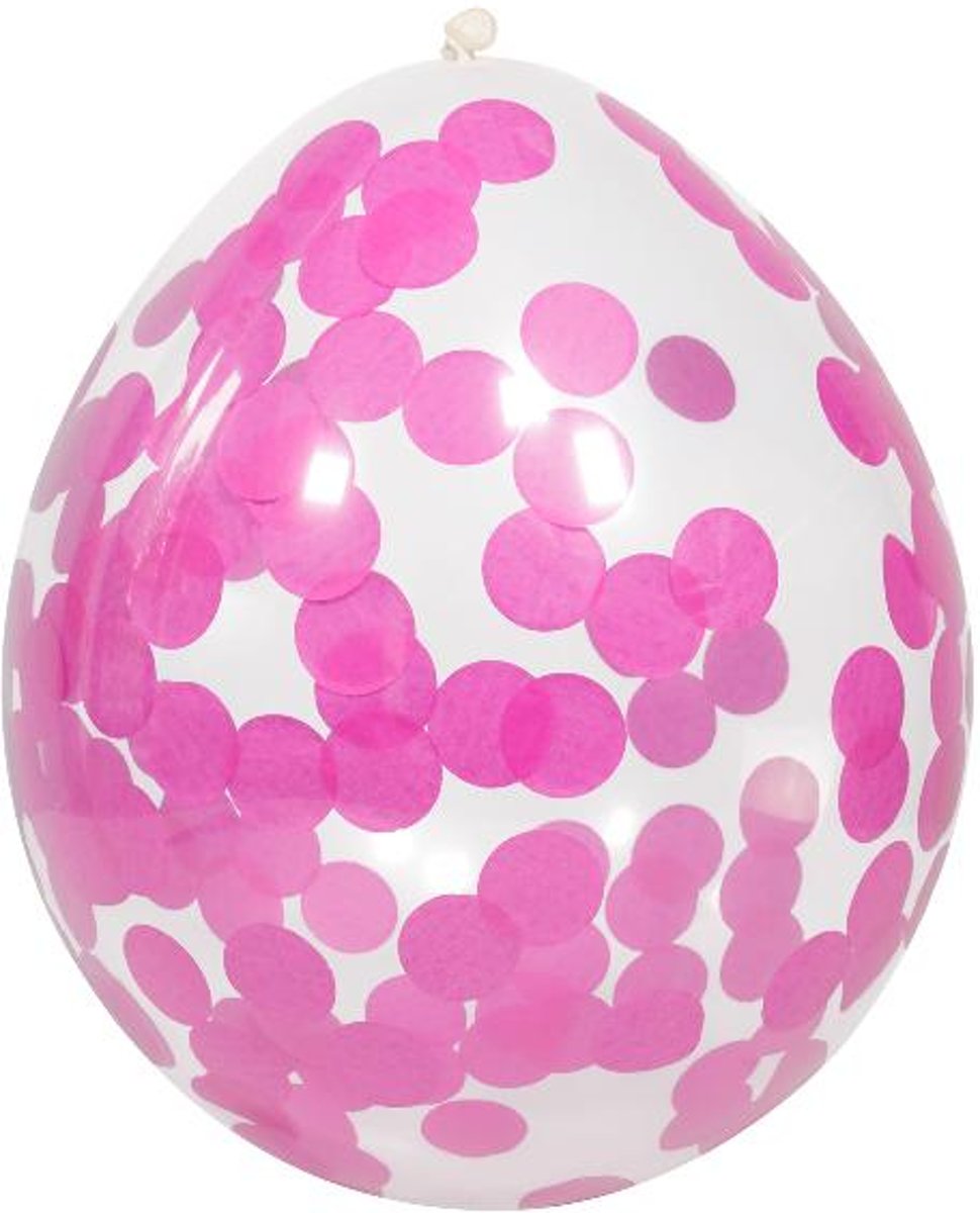 12in/30cm Confetti balloon Pink /4