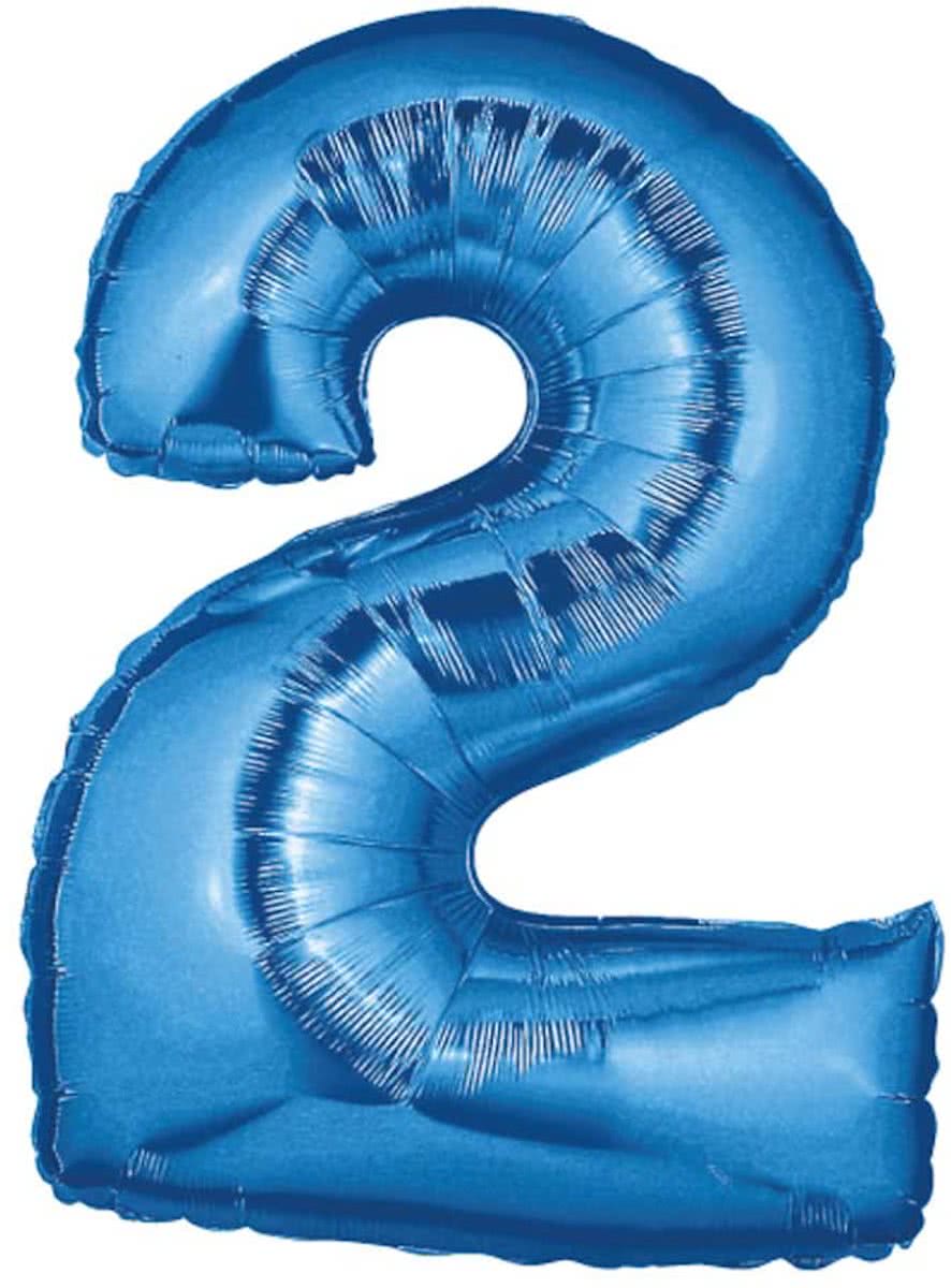 2 Jaar Folie/Helium Ballon Blauw - 102cm