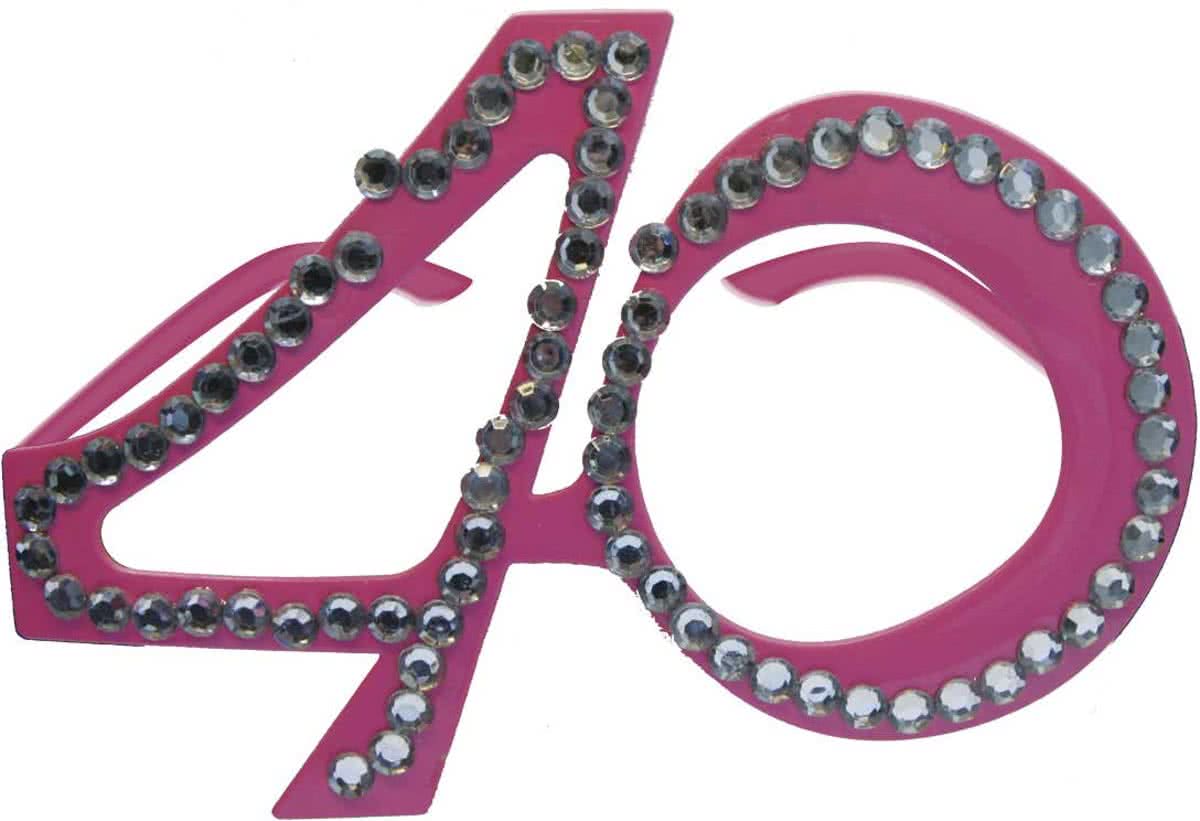 40 Jaar Roze Diamanten Bril