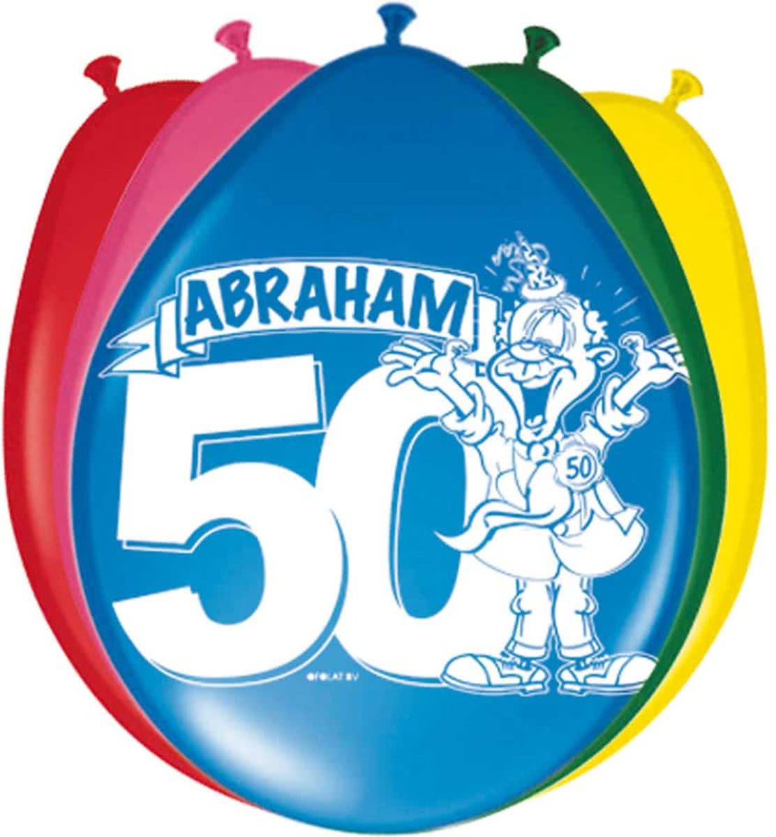 50 Jaar Abraham Ballonnen - 8 stuks