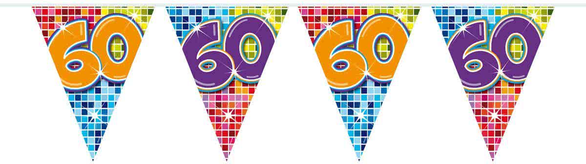 60 Jaar Slinger Birthday Blocks Mini - 3 meter