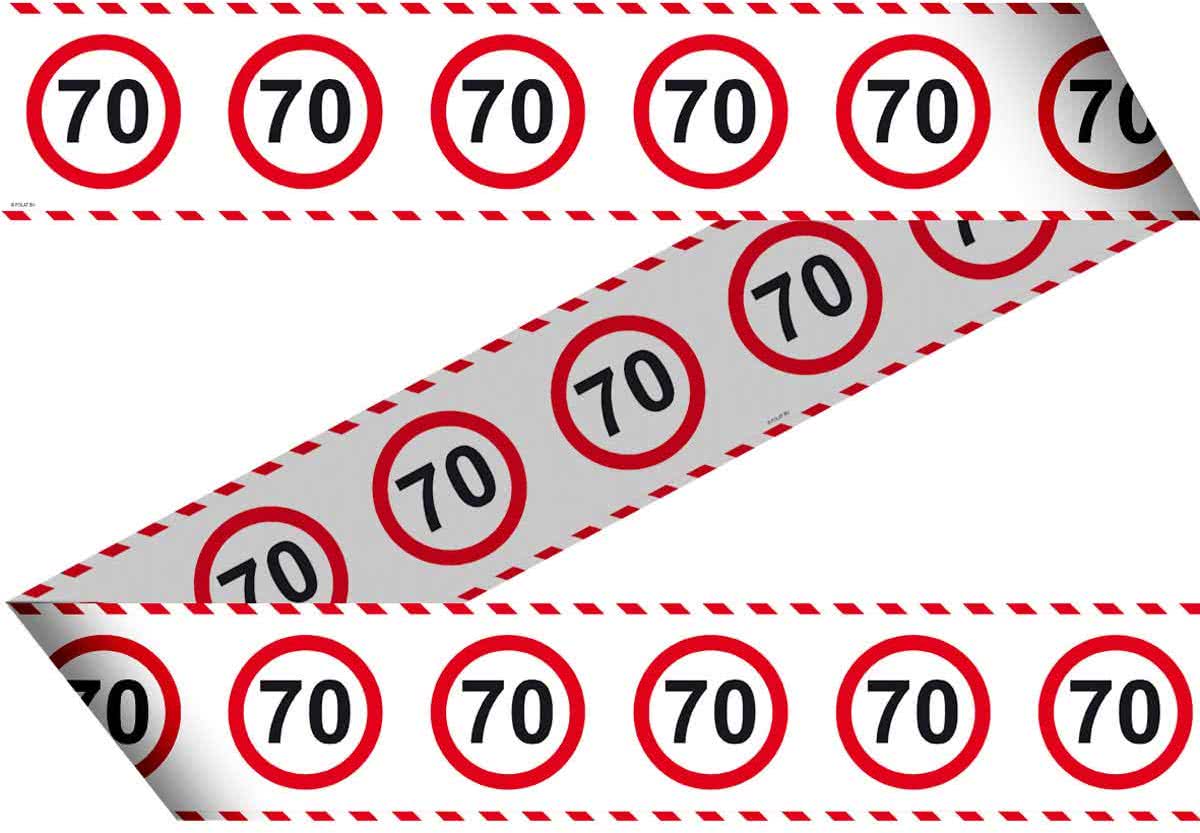 70 Jaar Afzetlint Verkeersbord - 15 meter