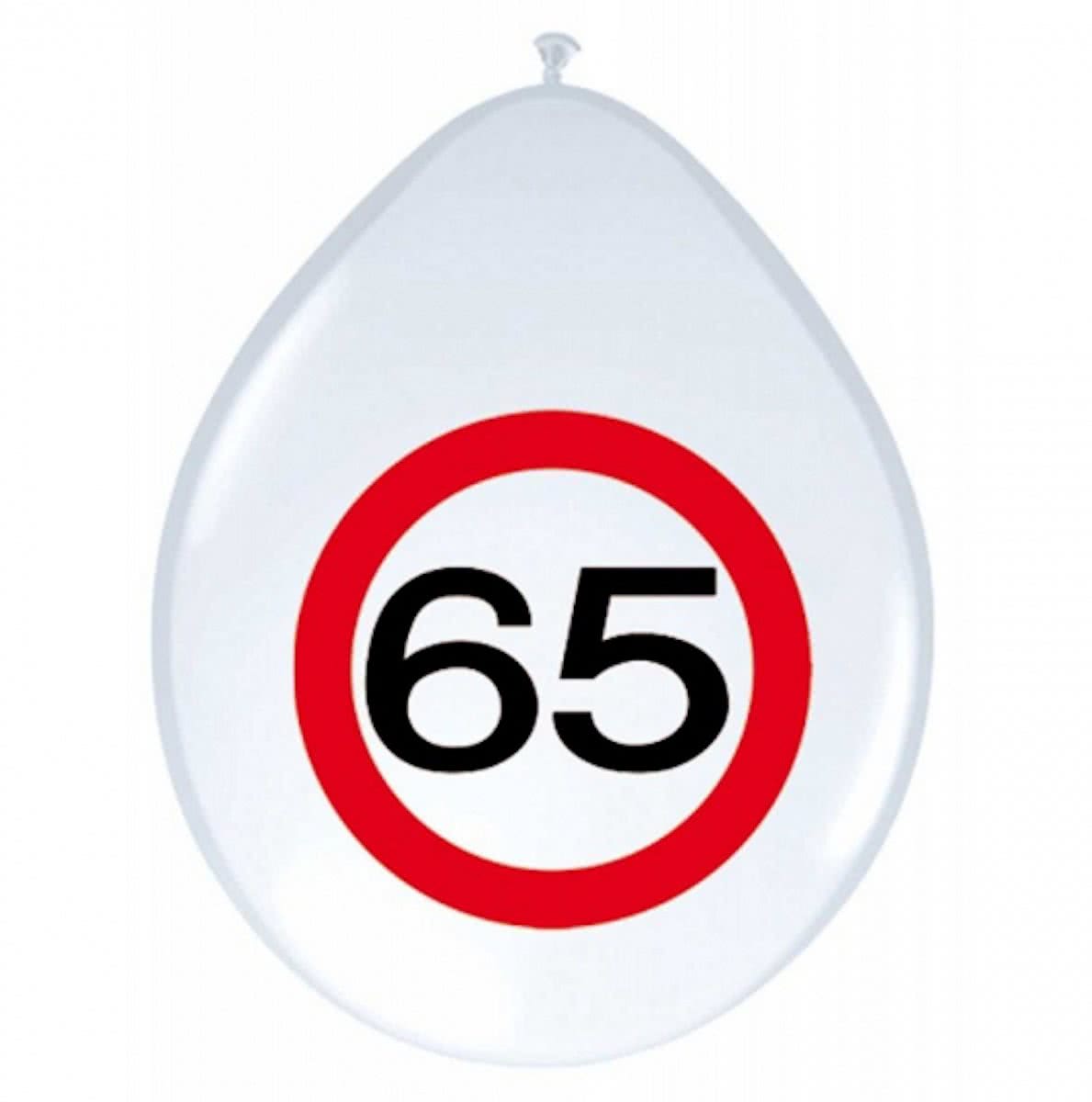 Ballonnen 65 jaar verkeersbord