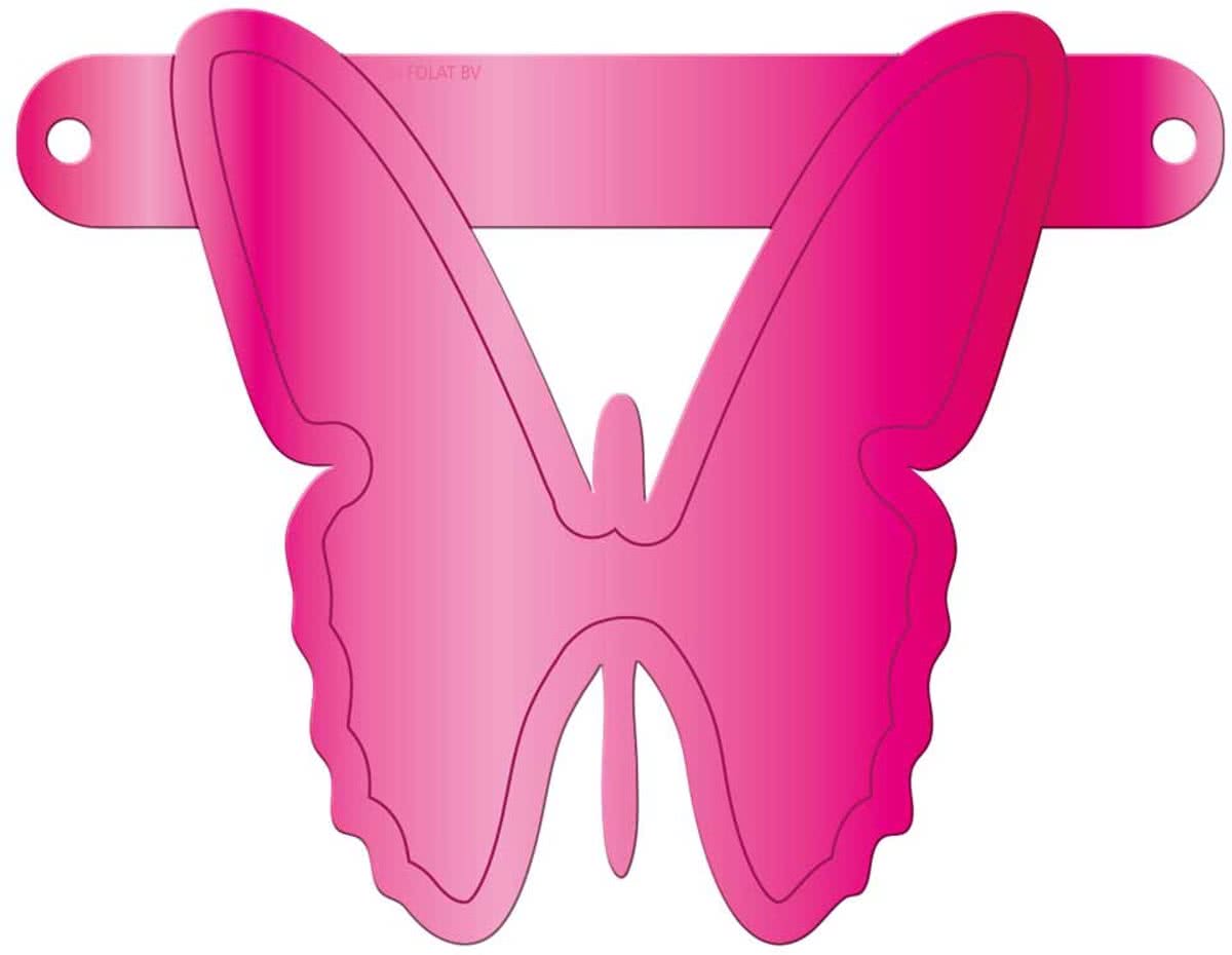 Banner Letter Butterfly Magenta